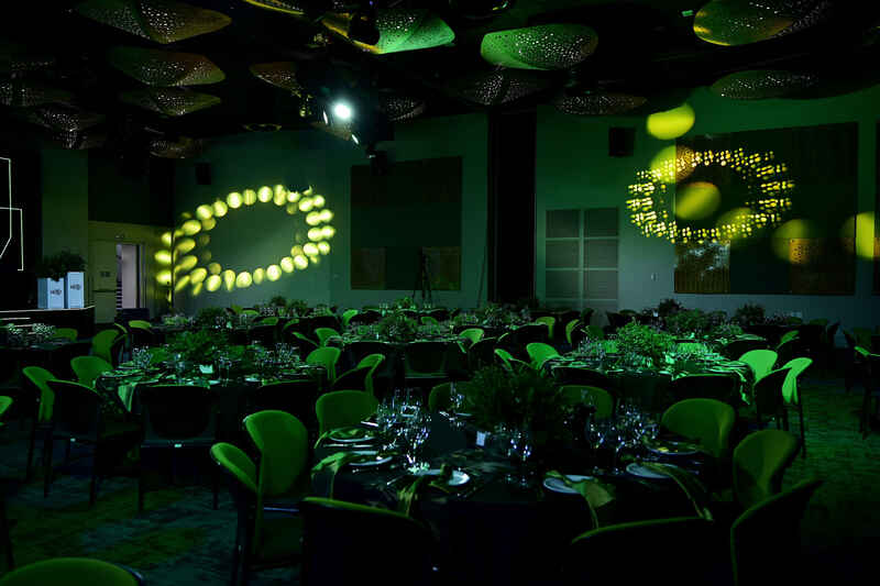 Banquet room ambience and lighting design